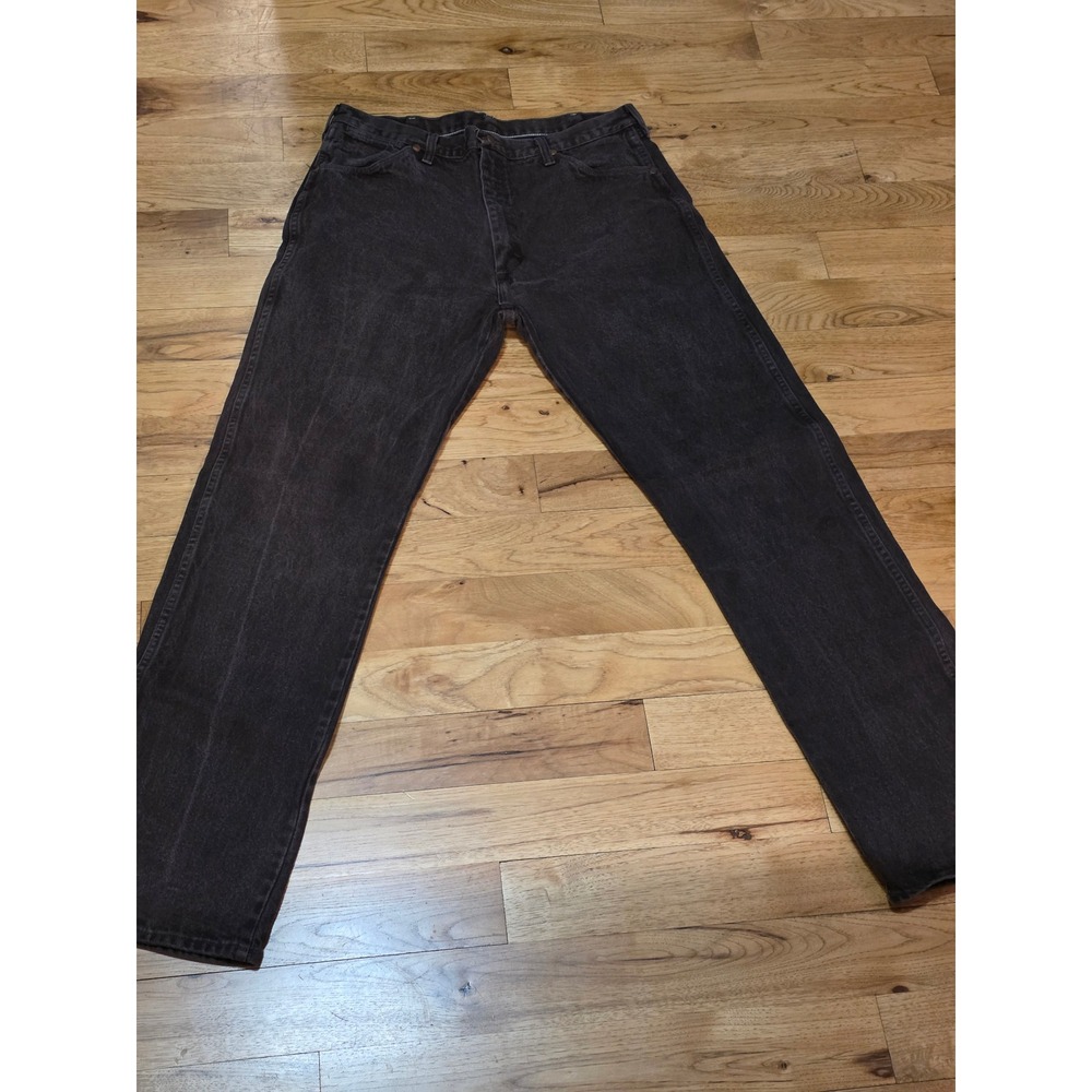 Wrangler 13MWZKL Cowboy Cut Jeans Mens 36x34 Faded Black Made in USA Vintage
